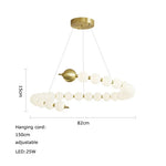 Love Gold Chrome Chandelier LED Suspension Lighting for Dinning Room