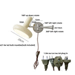 Rotatable Nordic LED Wall Sconce Pull Chain Switch Stair Light - Indoor Restaurant Bedroom Porch