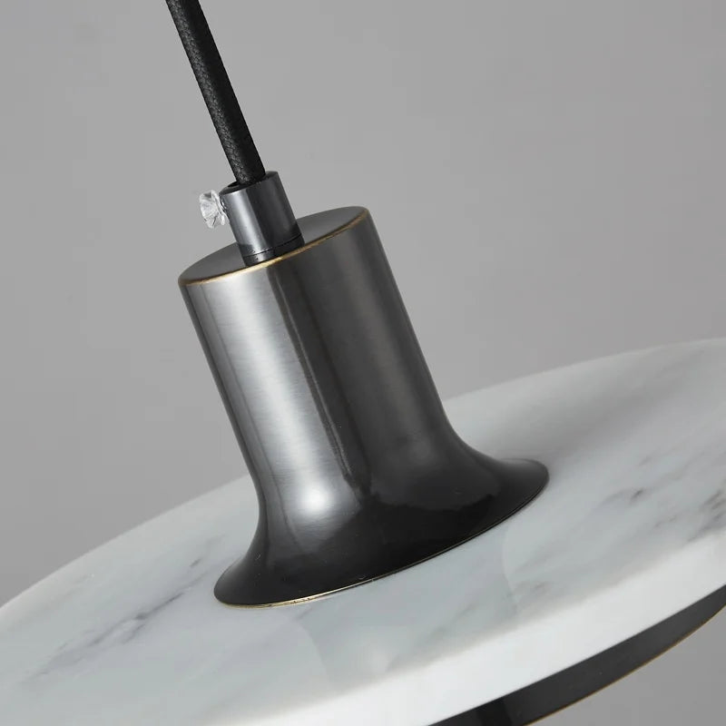 Afralia™ Marble Copper LED Pendant Lights: Nordic Minimalism Hanging Lamp for Kitchen, Loft, Bedroom