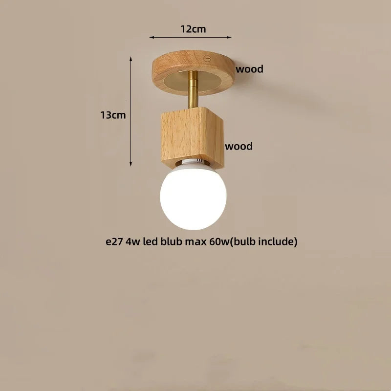 Wabi Sabi LED Ceiling Light - Modern Nordic Flush Mount Fixture for Living Room