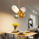Glass Balloon Chandelier: Colorful Suspension Pendant Light for Living Room, Bedroom