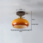 LED Ceiling Lamp Japanese Style Glass Modern Living Room Lighting