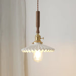 Copper Ceramic LED Pendant Light with Knob Switch - 4w Bulb & Lamparas Colgante