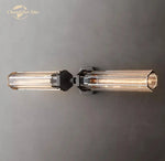 Crystal Hexagonal Sconce: Modern Wall Lamp for Bathroom, Living Room, Bedroom