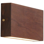 Walnut Wood LED Wall Sconce Indoor Light for Bedroom Living Room Restaurant