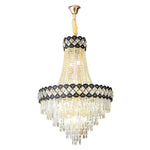 Crystal Chandelier Spiral Staircase Living Room Lamp Texture Design