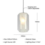 Glass Chandelier Ceiling Pendant Lamp for Living Dining Bedroom