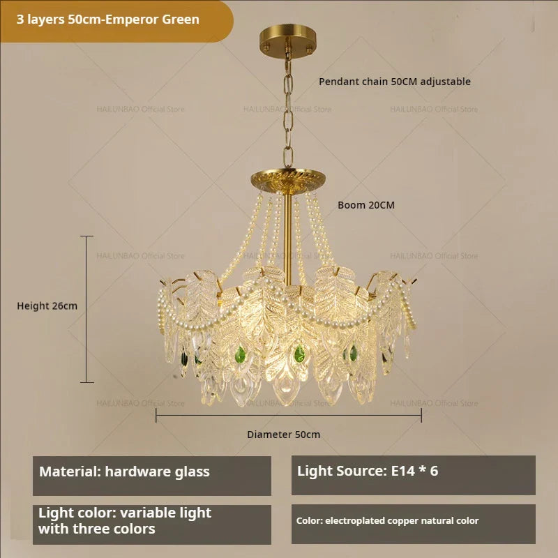 Crystal Chandelier Light: French Modern Luxury for Living Room, Dining Room, Bedroom