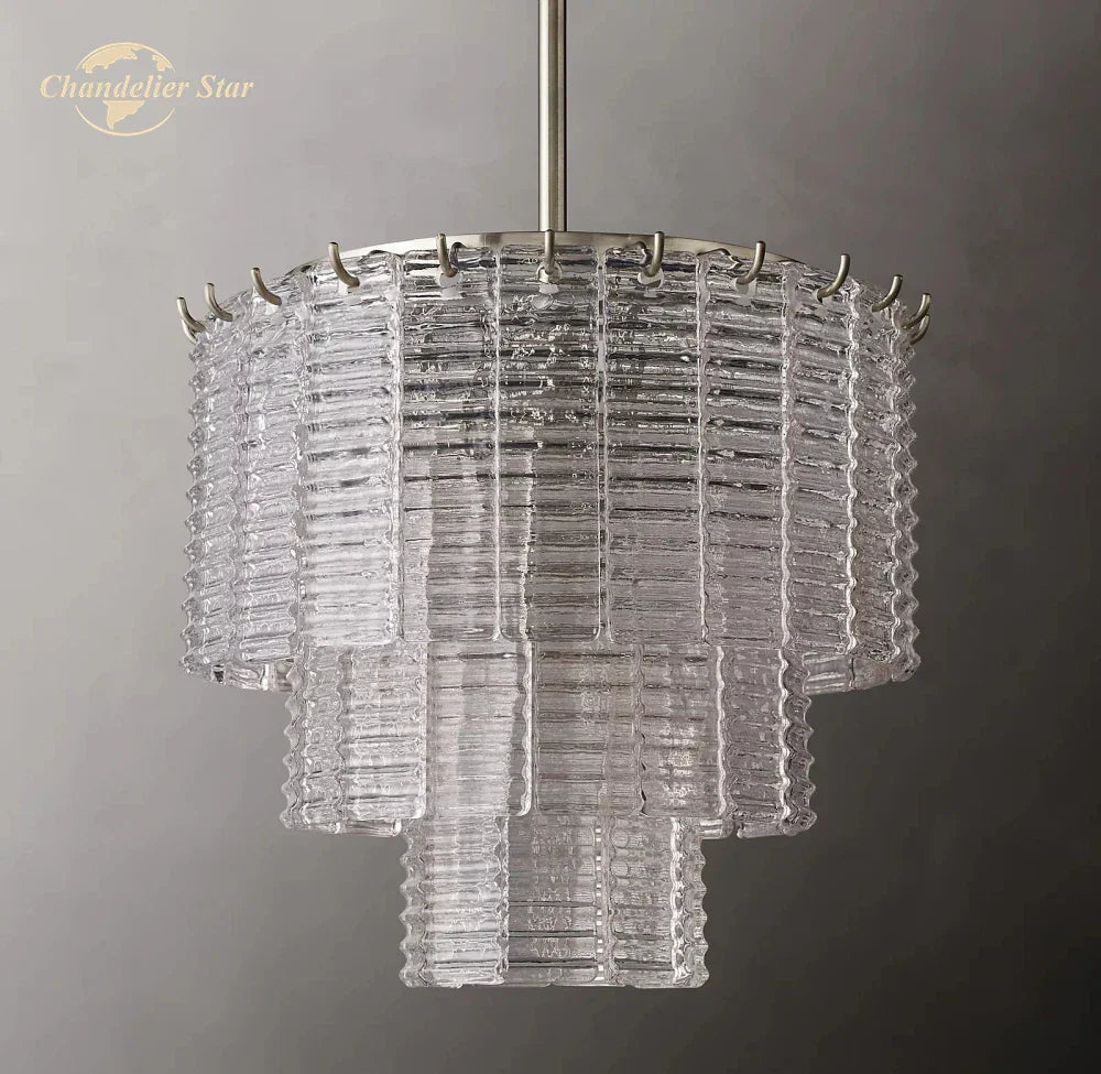 Sirene Glass Pendant Lights - Modern Round Chandeliers for Bedroom, Dining Room & Kitchen Island