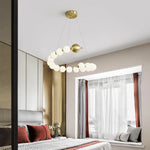 Love Gold Chrome Chandelier LED Suspension Lighting for Dinning Room