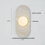 Luxury Art LED Wall Lights Reading Aisle Modern Green Stone Glass Bedside Lamp