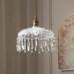 Afralia™ Crystal Glass LED Pendant Lamp: Modern Luxury Interior Lighting for Home Decor