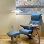 Nordic Metal Glass Floor Lamp with E27 Bulb