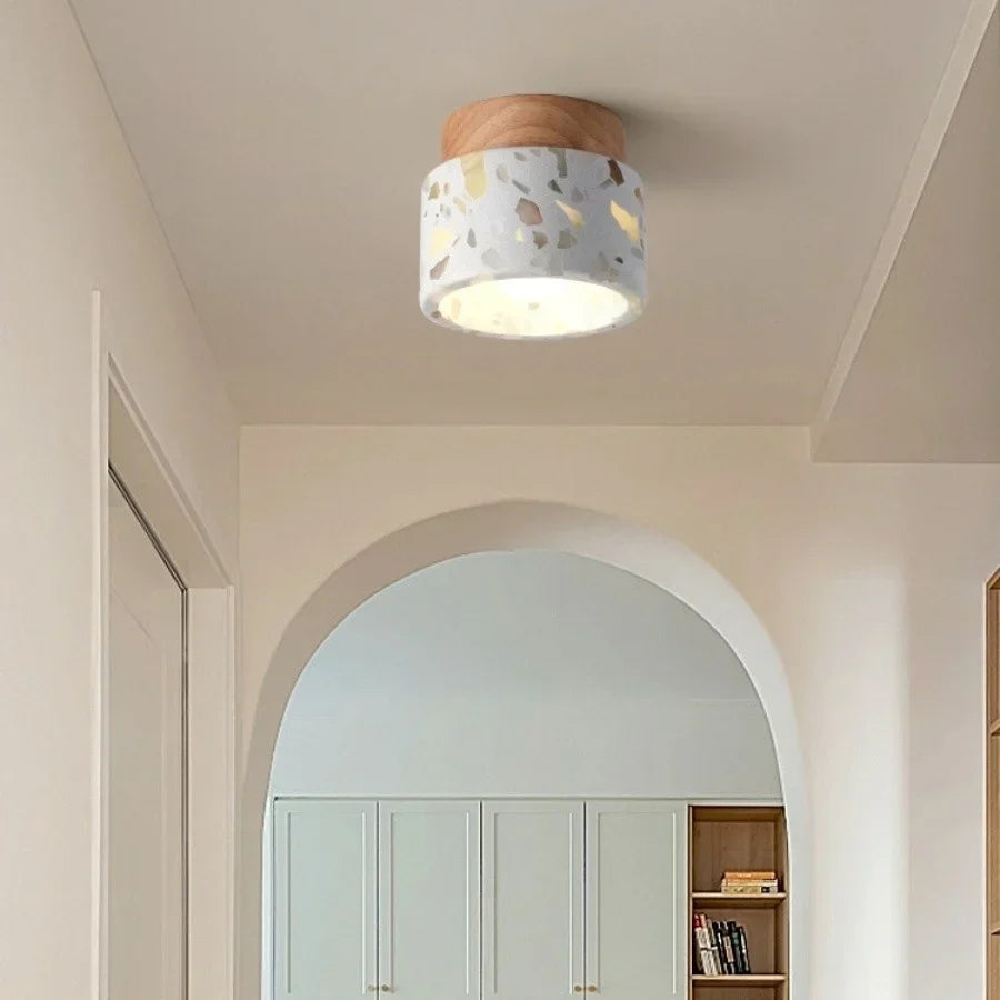 Wabi Sabi LED Ceiling Lights for Corridor, Stair, Restaurant, Terrazzo, Marble Stone & Wood