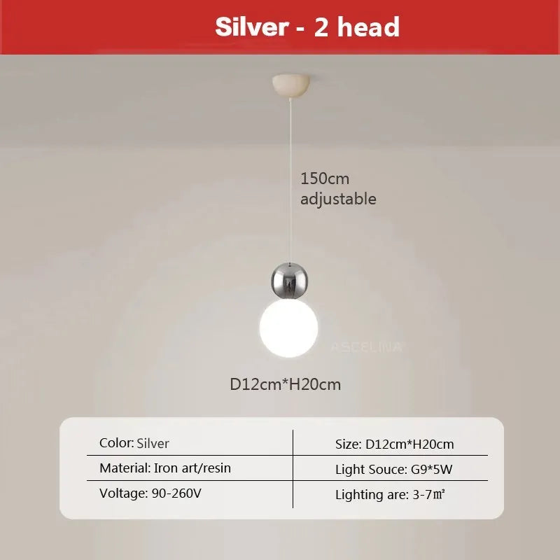 Macaroon LED Pendant Light for Bedroom Living Room Decor