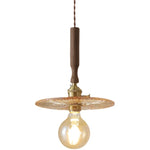 Copper Glass LED Pendant Lamp Modern Style for Dining Room, Bedroom, Bar.