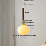 White Glass LED Pendant Lamp Study Bar Restaurant Nordic Modern Hanging Light