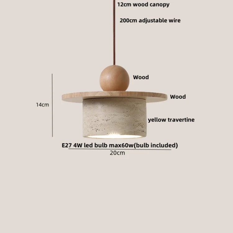 Afralia™ Terrazzo Stone LED Pendant Lamp - Nordic Modern Design