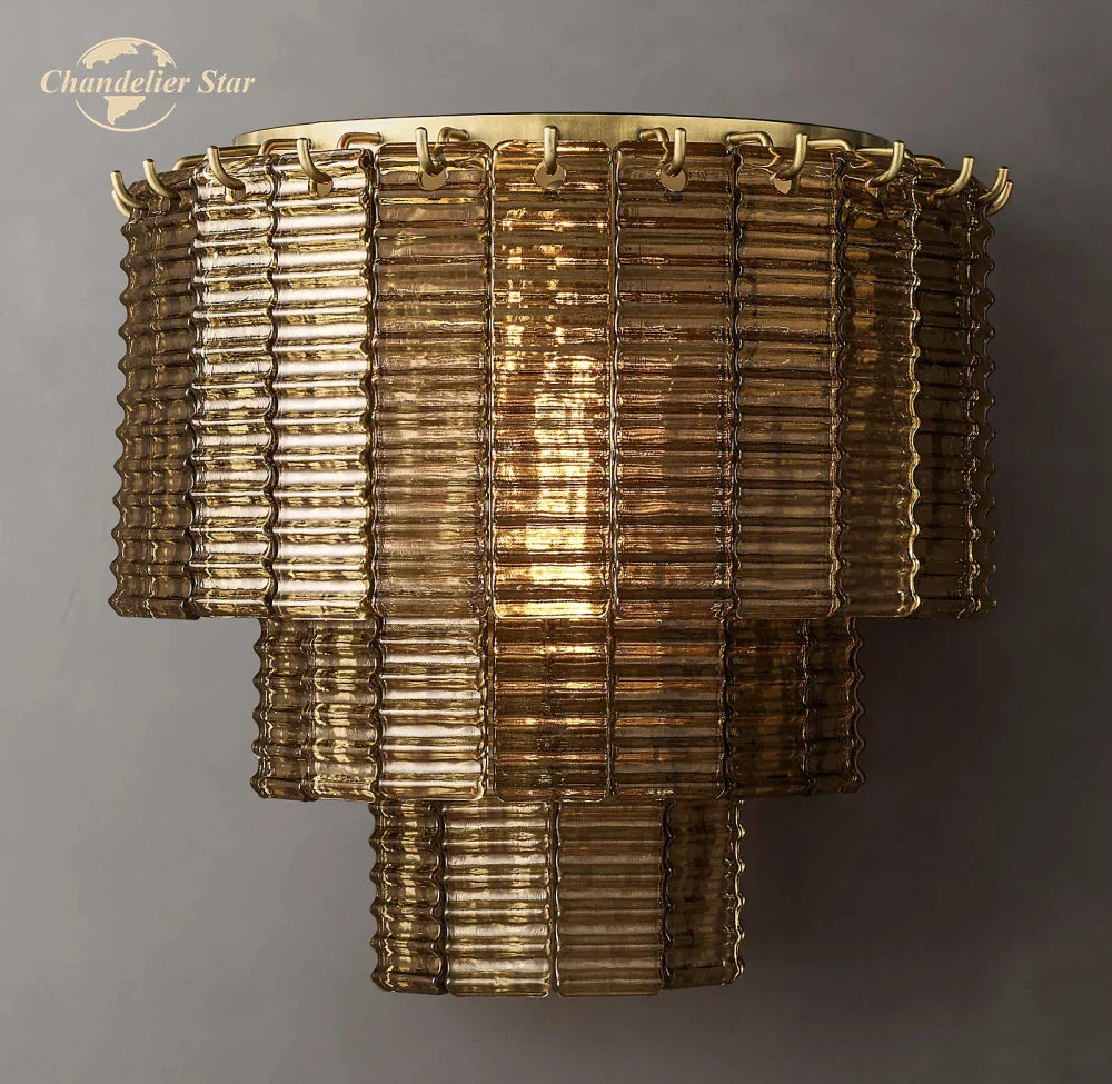 Sirene Glass Wall Lamps for Bathroom Living Room Bedroom Indoor Lighting