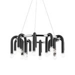 LED Tube Chandelier Lighting High Ceiling Lustre Hanging Lamps for Home Deco
