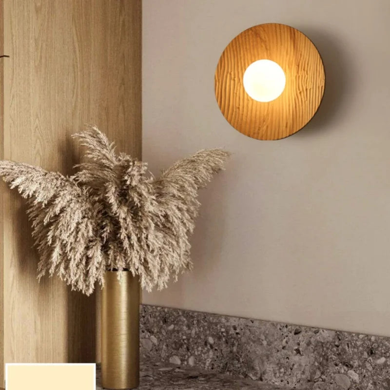 Wood LED Wall Lamp Sconce Modern Home Decor for Dining Room & Bathroom
