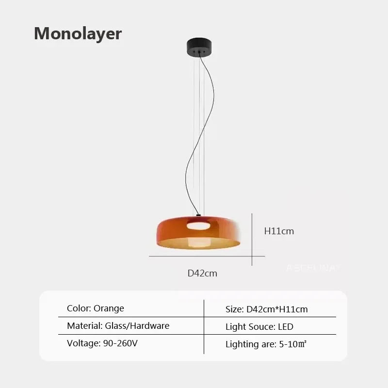 Nordic Glass LED Pendant Lights for Home Decor and Lighting