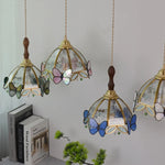 Butterfly Glass LED Pendant Lights: Modern Nordic Kitchen Fixture
