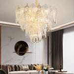 French Crystal Chandelier Cream Wind Lighting Elegant Luxury Lights