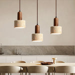Natural Travertine Pendent Lamp