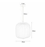 Spokes Pendant: Minimalist Birdcage Hanging Light for Villa, Lobby, Staircase & Home Decor