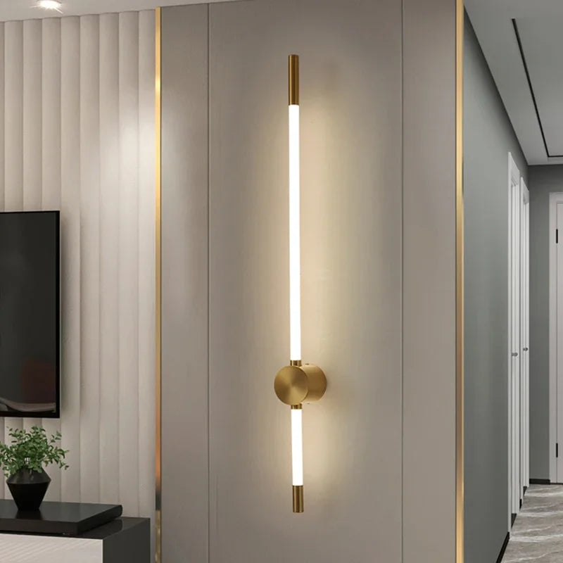 Vertical Slim Wall Sconce Indoor Light Fixture