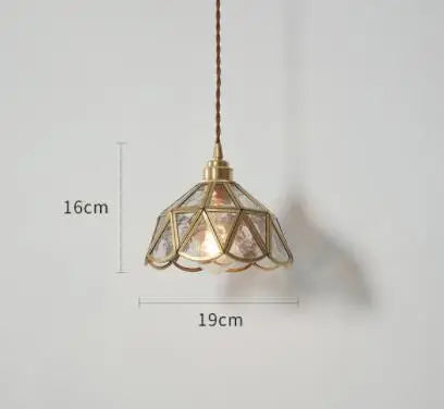 Blue Glass Pendant Lights for Bedroom Dinning Living Room