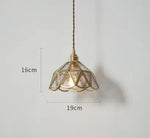 Blue Glass Pendant Lights for Bedroom Dinning Living Room