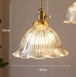 Blue Glass Pendant Lights for Bedroom Dinning Living Room