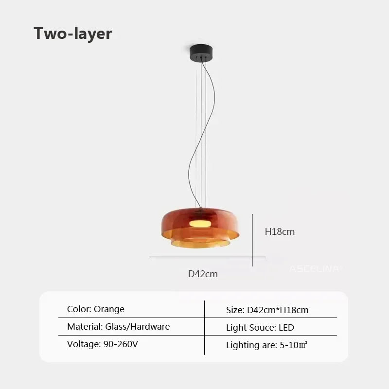 Nordic Glass LED Pendant Lights for Home Decor and Lighting
