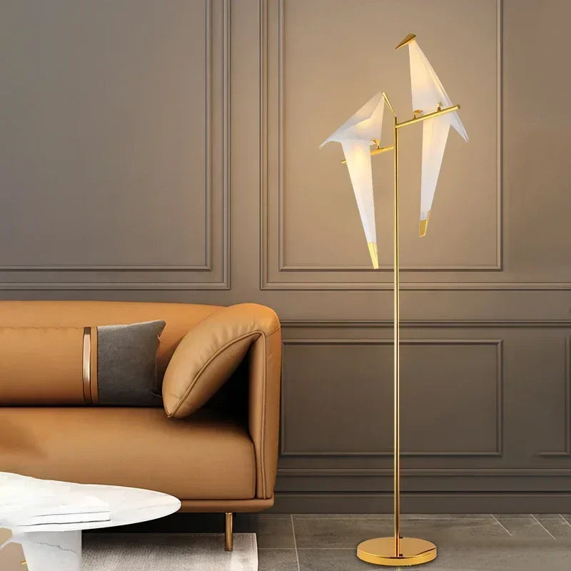Bird LED Floor Lamp for Living Room & Bedroom