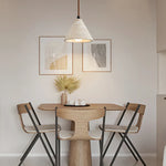 Wabi Sabi Yellow Travertine Conical Stone LED Pendant Lamp for Kitchen House