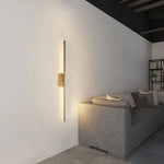 Linear Tube LED Wall Lamp Up Down Light Black Gold Sconce