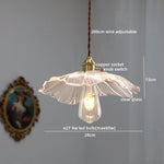 Copper Glass LED Pendant Light for Modern Home Decor - Hanging Lamp