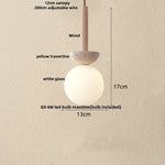 Afralia™ LED Knob Switch Pendant Lamp Yellow Travertine Copper Wabi Sabi Hanging Lights