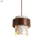 Afralia™ Terrazzo Stone LED Pendant Lamp - Nordic Modern Design