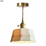 White Ceramic LED Pendant Lamp - Nordic Minimalism Design