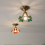 Modern Butterfly Glass Ceiling Light Fixture