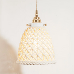 French Minimalism Ceramic LED Pendant Light for Home Decor