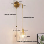 LED Wall Lights Bar Bedroom Study Clear Glass Bedside Lamp Modern Stair Light Fixtures