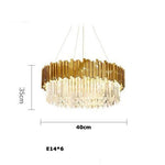 Crystal Oval LED Chandelier Lighting for Dinning Room
