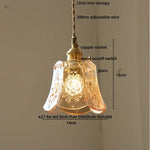 Afralia™ Green Glass LED Pendant Lamp | Modern Nordic Wood Walnut | Brass Knob Switch | Hanging Light