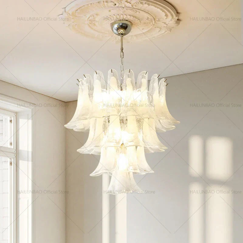 Elegant Crystal Chandelier for Duplex Apartment & Villa Staircase