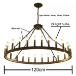 Afralia™ Black Metal LED Pendant Chandelier for Living Room and Stairs