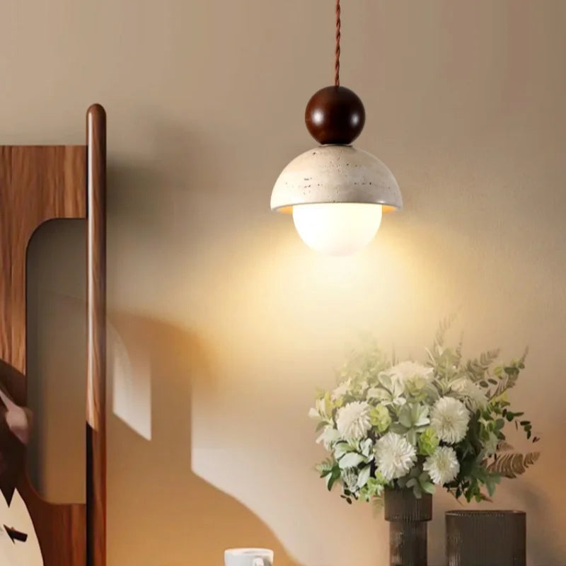 Yellow Travertine LED Pendant Lights - Modern Nordic Home Decor